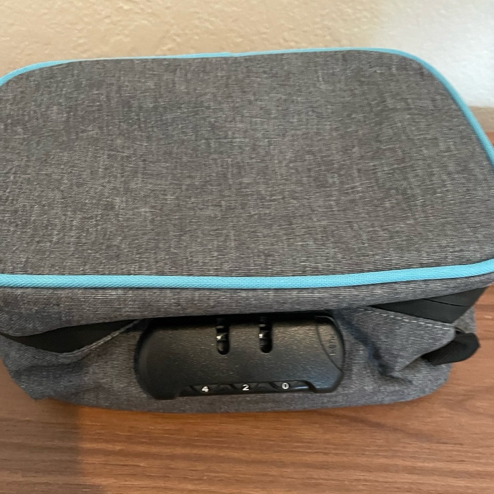 Gray make up, travel, electronic bag/storage